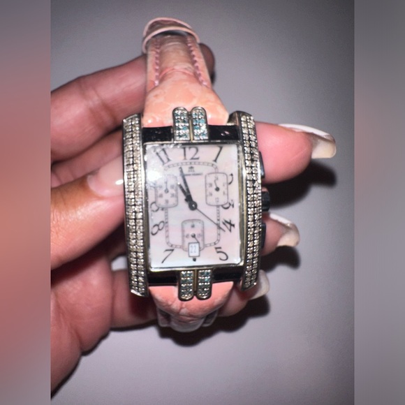 Techno Mania Accessories - Techno Mania stainless steel diamond bezel watch